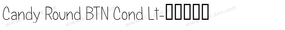 Candy Round BTN Cond Lt字体转换